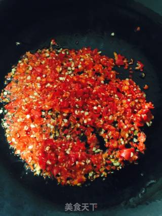 泡椒肉末蒸豆腐的做法步骤：6