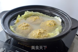蟹粉狮子头的做法步骤：10