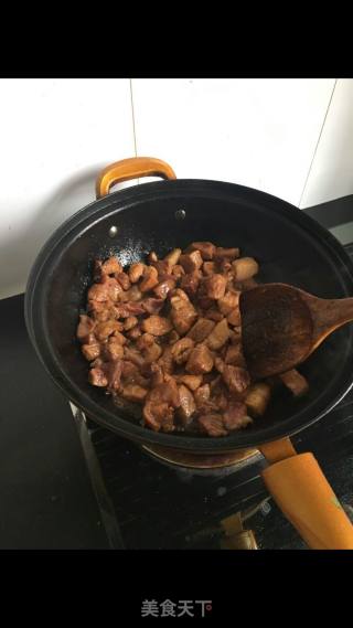正宗内蒙猪肉勾鸡的做法步骤：2