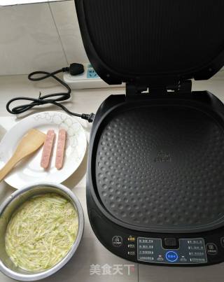 西葫芦火腿鸡蛋饼的做法步骤：4