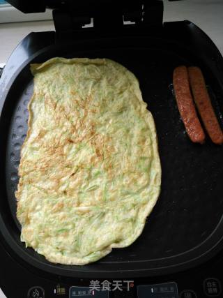 西葫芦火腿鸡蛋饼的做法步骤：6