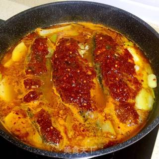 韩式辣焖鲫鱼的做法步骤：15