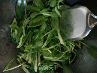 油炸炒鸡毛菜的做法步骤：2