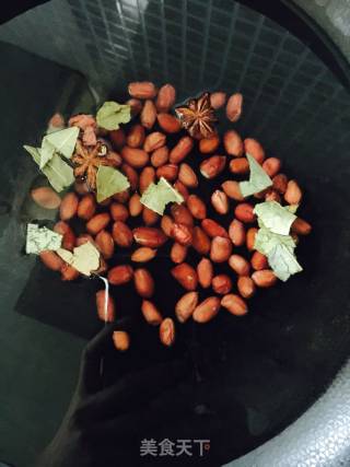 贡菜拌花生米的做法步骤：4
