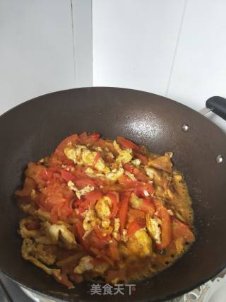 番茄炒鸡蛋的做法步骤：8