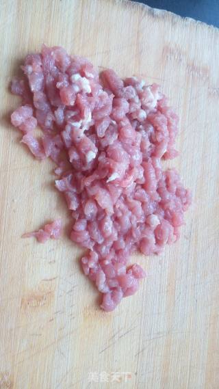 肉末小油菜的做法步骤：2