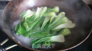 肉末小油菜的做法步骤：3