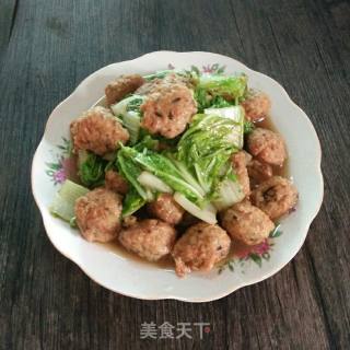 小白菜炖肉丸的做法步骤：6