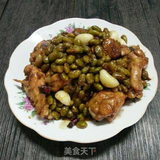 毛豆焖鸡腿的做法步骤：6