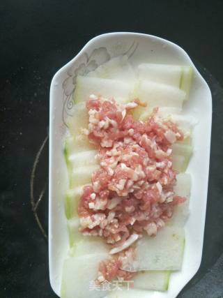 肉末蒸冬瓜的做法步骤：4