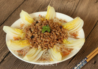 肉末粉丝蒸娃娃菜的做法步骤：11