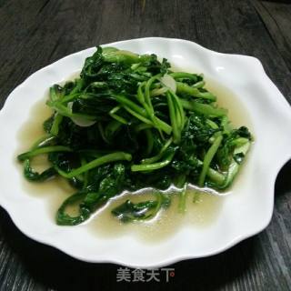 清炒鸡毛菜的做法步骤：6