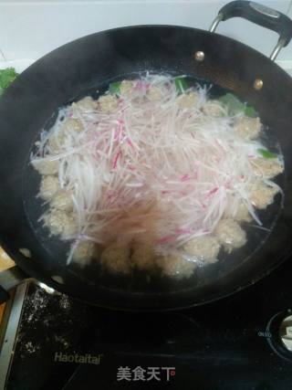 羊肉丸子红萝卜丝汤的做法步骤：4