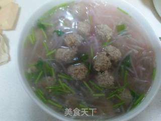 羊肉丸子红萝卜丝汤的做法步骤：5