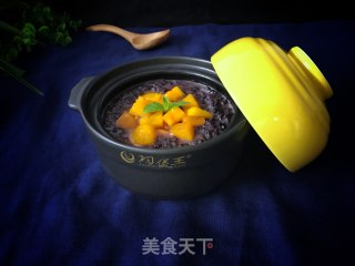 芒果椰汁黑米捞的做法步骤：11