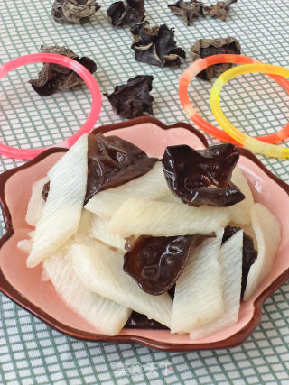 糖醋木耳炒山药的做法步骤：10