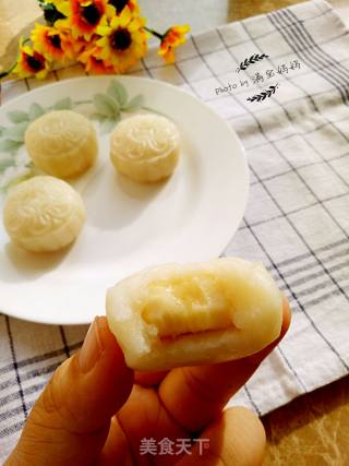 香蕉馅冰皮月饼的做法步骤：14