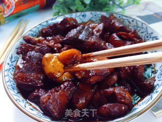 红烧栗子烧肉的做法步骤：10
