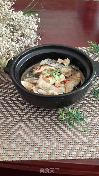 铁锅炖鱼头豆腐的做法步骤：6