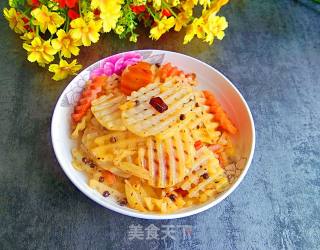 麻辣土豆片的做法步骤：12