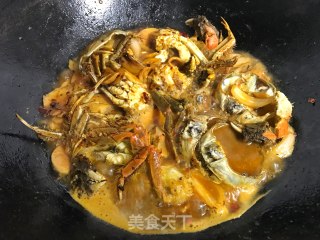汁浓味鲜的香辣蟹的做法步骤：15