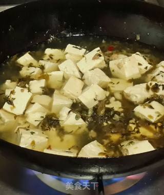 雪菜肉末烧豆腐的做法步骤：7