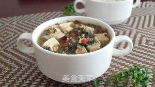 雪菜肉末烧豆腐的做法步骤：8
