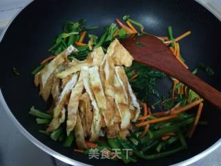 蛋皮菠菜的做法步骤：14