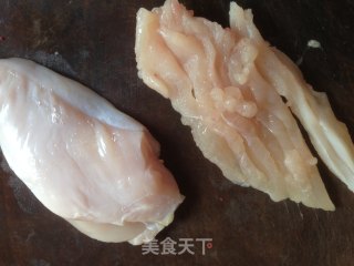 茶树菇炒鸡丝的做法步骤：3