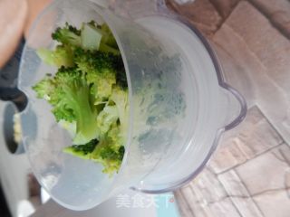 西兰花鸡肉泥的做法步骤：6