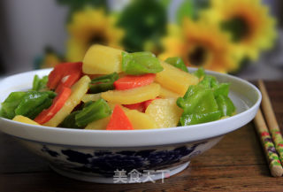 青椒土豆片的做法步骤：9
