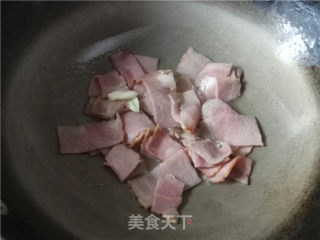 芥蓝炒培根的做法步骤：6
