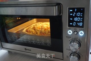 玉米培根披萨的做法步骤：12