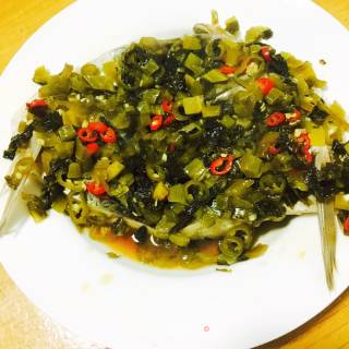 酸菜鱼头的做法步骤：12