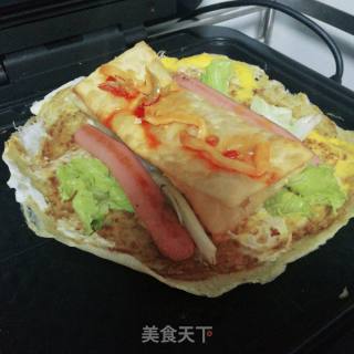 杂粮煎饼的做法步骤：8