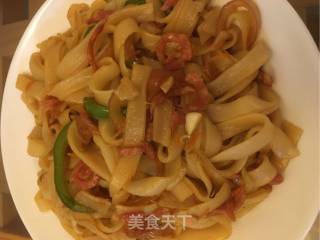 三丝炒河粉的做法步骤：8