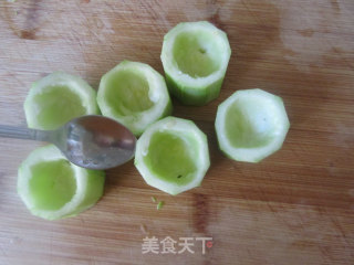 酿蒸丝瓜的做法步骤：3