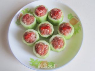 酿蒸丝瓜的做法步骤：5