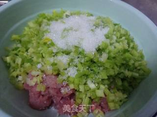 芹菜猪肉包的做法步骤：3