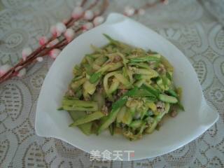 西葫芦炒肉末的做法步骤：5
