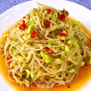 韩式拌黄豆芽的做法步骤：7
