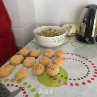 南瓜馒头的做法步骤：1