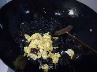 木耳炒鸡蛋的做法步骤：6