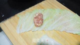 浇汁白菜卷的做法步骤：5