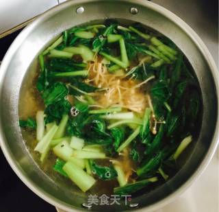 杂蔬热汤面的做法步骤：9