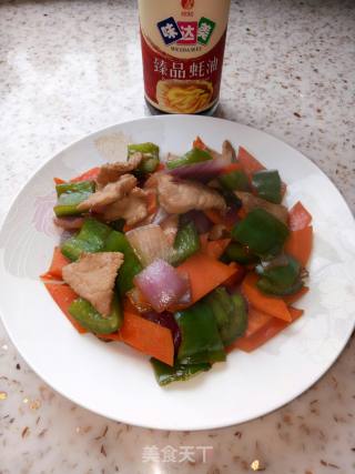 小炒三色肉片的做法步骤：7