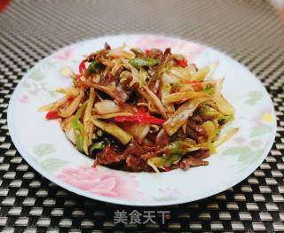 酸菜炒鸭肫的做法步骤：7
