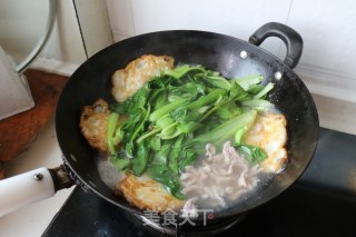 青菜肉丝鸡蛋面的做法步骤：7