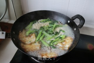 青菜肉丝鸡蛋面的做法步骤：8
