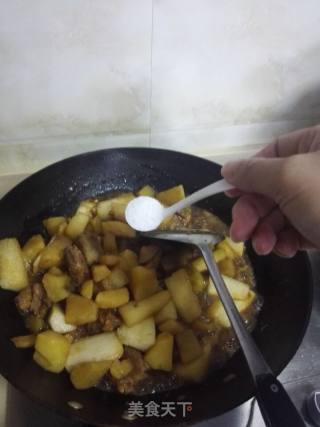 土豆冬瓜焖排骨的做法步骤：4